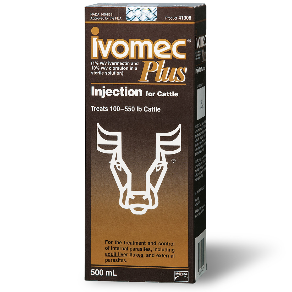 Ivomec, a pour on dewormer with broad spectrum of protection, efficacy and duration.